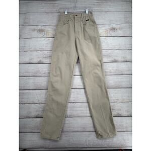 Vintage Rocky Mountain Rockies Tapered Leg Jeans Womens 24 Tan Khaki